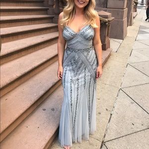 Floor Length Beaded Gown Size 4